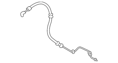 Manguera de presión de dirección asistida genuina Acura MDX 2007-2009 OEM 53713-STX-A01 Foto 1 de 2