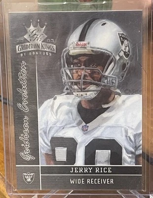 Jerry Rice 2003 Gridiron Kings Gridiron EVOLUTION Sportflix #GE-15 Raiders 49ers Foto 1 de 2