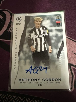 Anothony Gordon TOPPS certified Autograph 2024 Match Attax - Image 1 of 3