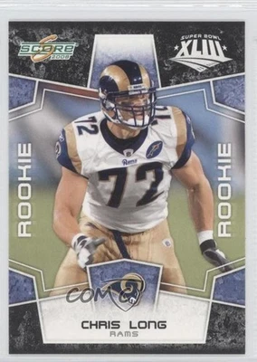 2008 Score Rookie Factory Set Black Chris Long #332 Rookie RC - Image 1 of 2