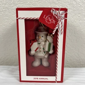 Lenox 2018 Gifts Galore Snowman Annual Ornament 4.0” #877378 New in Box NEW NIB - Picture 1 of 5