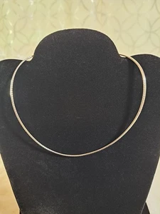 Vintage 925 Italy Sterling Silver Omega Necklace 16” Chain 20g - Picture 1 of 13