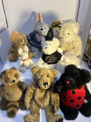 Lote de 9 osos de peluche Boyd’s & TY Mix – Osos de peluche articulados estilo vintage – 5”–14” Foto 1 de 4