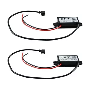 12V to 5V 3A DC Converter 2 Pcs Micro USB Adapter Converter Module Waterproof... - Picture 1 of 7
