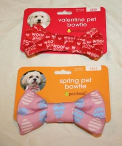 Birnenkopf 2er Pack XS/S Ostern Frühlingsei/Valentinstag Haustier Fliege Slide-On Hund Katze - Bild 1 von 4