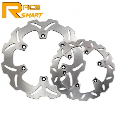 Front Rear Brake Disc Rotors For Suzuki RM125 2000 - 2008 RM250 2000 - 2005 2004 - Image 1 of 4