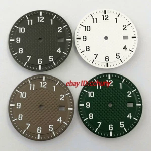 Quadrante orologio sterile 4 colori 34 mm parti quadrante adatto movimento NH35 NH35A - Foto 1 di 7