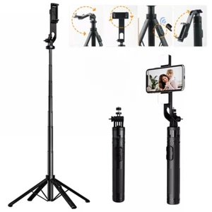 Bâton Selfie 360° Trépied Télécommande Bluetooth Support Téléphone Bureau Support Bureau - Photo 1 sur 8