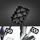 Black MX Style Brake Pedal Pad Fit For Harley Heritage Softail Fat Boy 1986-2017