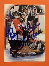 RON HEXTALL Signed 1997-98 Donruss Leaf #52 Philadelphia Flyers Autograph Auto