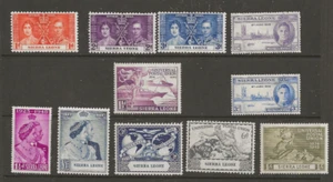 SIERRA LEONE (29-2975) KGV1 X 4 FULL SETS-CORO-VICTORY-WEDDING-UPU M/M - Picture 1 of 1