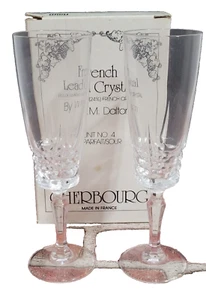 W.M. Dalton French Lead Crystal - Cherbourg - Unit #4 -2-Parfait/Sour - France - Picture 1 of 10