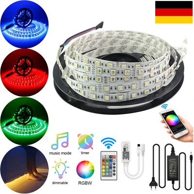 LED Streifen RGB RGBW RGBWW 4in1 SMD 5050 Stripe WIFI APP Controller Trafo Band - Bild 1 von 4