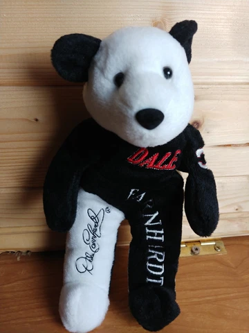 Dale Earnhardt Salvinos Bammers Nascar Bear Embroidered Stuffed Animal Plush 9" Cover