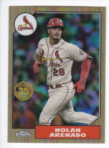 2022 Topps Chrome #87BC-5 NOLAN ARENADO 1987 Topps 35th Anniversary Insert - Picture 1 of 2