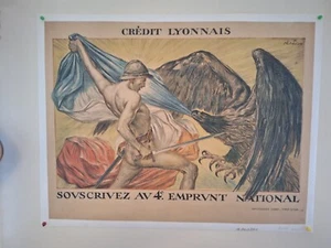 French world war propaganda poster - Picture 1 of 5