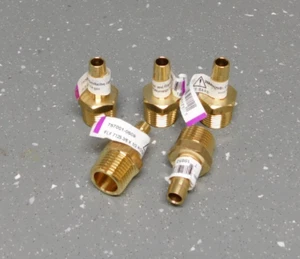 (5) Barra de manguera Anderson Metals latón 3/8" x 1/2" macho NPT gas aire combustible líquido - Imagen 1 de 3