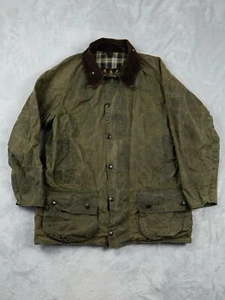 Barbour Beaufort Vintage Wax Jacket C40/102cm Field Utility Green Mens - Picture 1 of 14