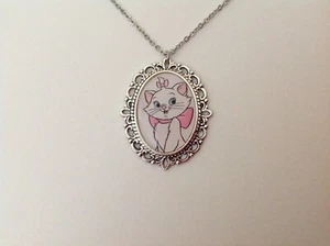 Aristocats Marie silver necklace Disney retro vintage kitsch rockabilly kitten - Bild 1 von 3