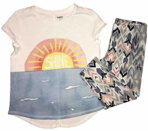 Gymboree girls size Medium 7/8 Sunwashed Days Top Ikat Capris New - Picture 1 of 7