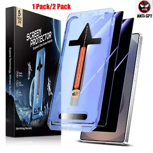 1X/2X Für Samsung Galaxy S25 Ultra S24-S22 Auto Alignment Privacy Hartfolie - Bild 1 von 8