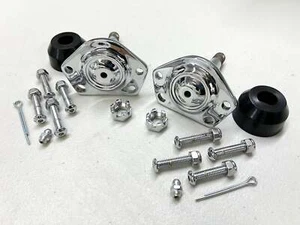 CHEVY IMPALA CADILLAC GBODY PREMIUM HD UNBREAKABLE UPPER BALL JOINTS / CHROME - Picture 1 of 5