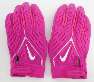 Nike Superbad Football Gloves 6.0 Men's XL NCAA Vivid Pink/White - Picture 1 of 4