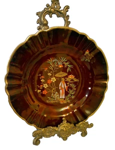 Carlton Ware Rouge Royale "Geisha" Pattern Decorative Cabinet Plate Handpainted - Picture 1 of 5