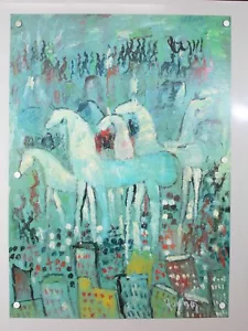 Póster Purvis Young FREEDOM IN THE CITY - Firmado - 26x36 (A10-J19) - Imagen 1 de 6