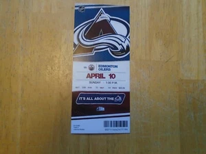 Adam Foote Last NHL Game Ticket Colorado Avalanche - Picture 1 of 4