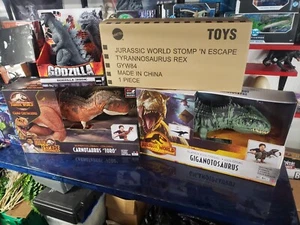 Jurassic World Super Colossal Lot Toro Giganotosaurus & 24" T-REX + Godzilla NEU - Bild 1 von 5