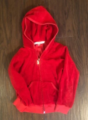Juicy Couture Red Terry J Jacket  Sz 8 Girls Euc - Image 1 of 4
