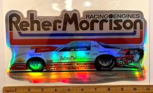 EXTRA LARGE Lee Shepherd REHER-MORRISON Racing Chevy Holographic Decal Sticker - Picture 1 of 4