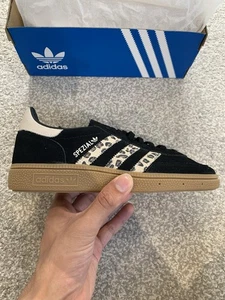 Adidas Handball Spezial Black Wonder Leopard UK 5.5 Womens Trainers New - Picture 1 of 10