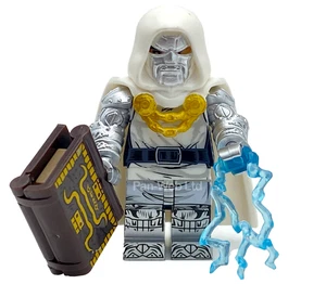 Doctor Doom Minifigure Earth 52161 Doom Custom Marvel Doomsday Fantastic 4 Fig - Picture 1 of 2