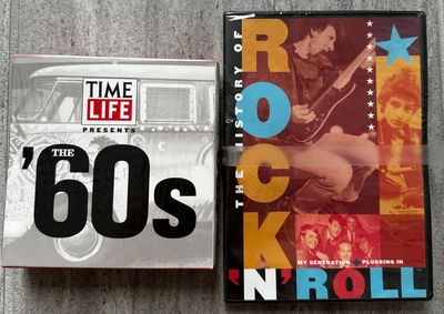 NEW Time Life Presents The '60s 5-CD Set + History of Rock 'N' Roll DVD Lot  - Image 1 of 4