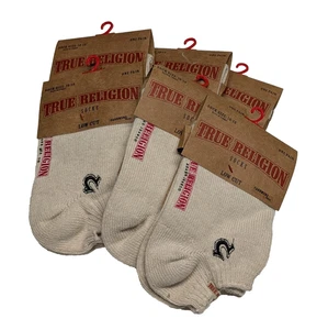 True Religion 6x Pair Low Cut Mens Socks Size 10-13 Cashmere Blend - Picture 1 of 4