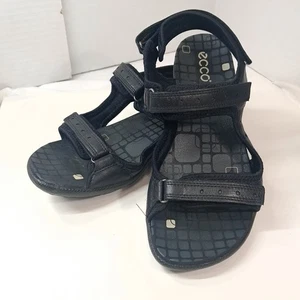 Ecco Offroad Yucatán Mujer Talla 38 7/7.5 Negro Cuero Sandalias Correas Zapatos Deportes - Imagen 1 de 14