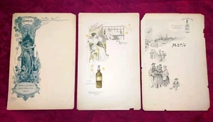 Trois menus Liqueur Mont-Dore-Liqueur Mont Fenouillet - T. Roederer Léo Hingre - Picture 1 of 3