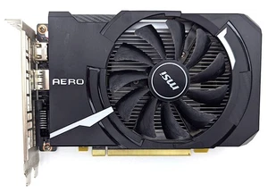 MSI NVIDIA GeForce GTX 1650 D6 AERO ITX OC 4GB 128-bit GDDR6 Video Graphics Card - Picture 1 of 11
