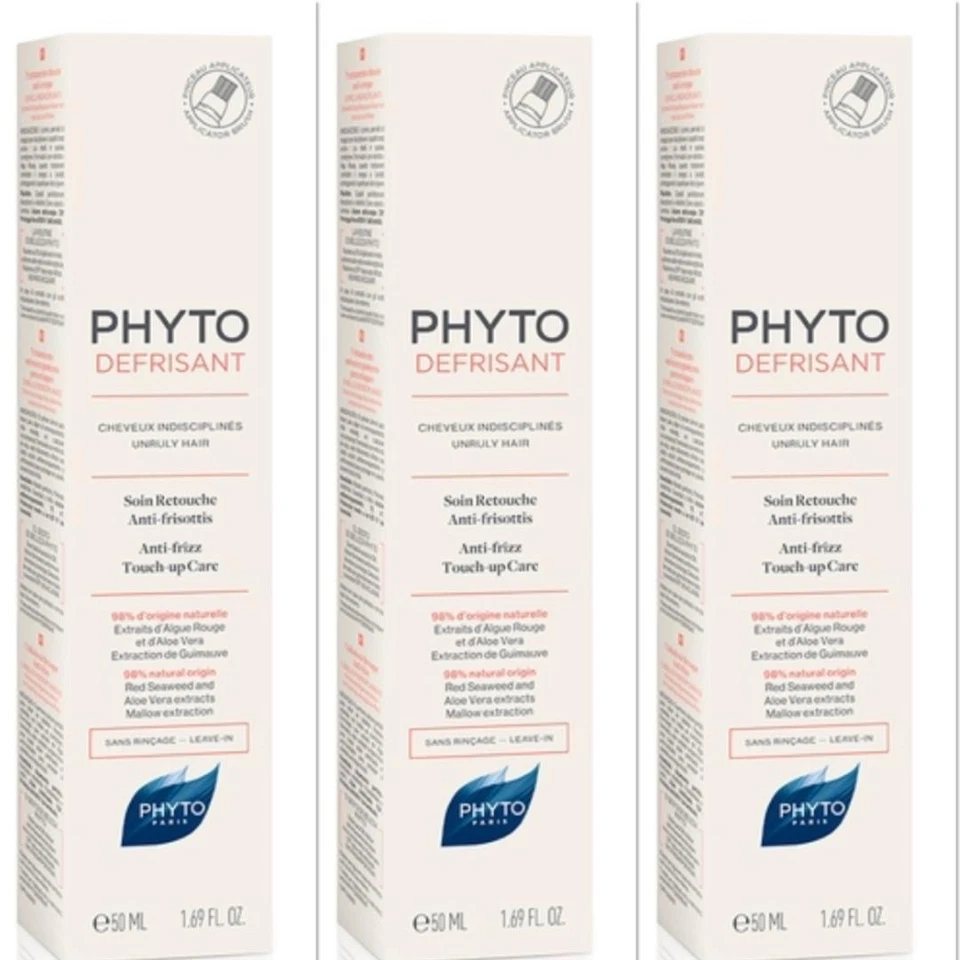 Cuidado de retoque anti frizz 3 PHYTO DEFRISANT de 1,69 oz cada uno nuevo en caja sellado (124) Foto 1 de 1