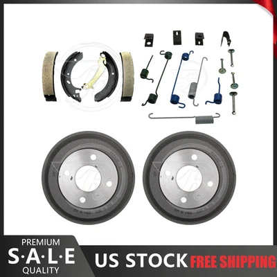 Rear Kit Brake Drums & Brake Shoes Hardware Kit For 1999-2002 Mercury Cougar - Image 1 of 4