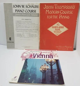 Vintage Klavier Noten Unterricht Lot John Thompson 4. Schaum E Faber Wien - Bild 1 von 15