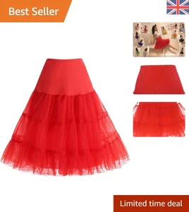 Elegant Organza Crinoline Half Slip - 50s Rockabilly Style for Special Events - Picture 1 of 11