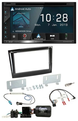Kenwood DAB TMC USB 2DIN Lenkrad Bluetooth Navigation für Fiat Doblo VDO ab 2015 - Bild 1 von 4