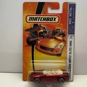 2007 Matchbox Mercedes-Benz SL55 AMG #11 Burgandy MBX Metal New Sealed - Picture 1 of 3