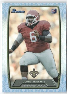 John Jenkins RC Rookie 2013 Bowman Rainbow Prism #215 /99 New Orleans Saints - Picture 1 of 2