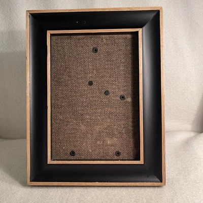 Black Distressed Wooden Picture Frame 5x7” Stand - Image 1 of 3