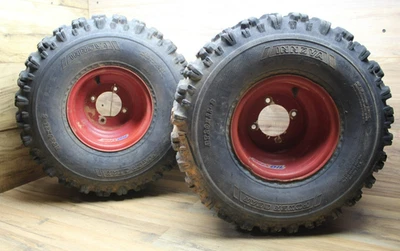 88-06 Yamaha Blaster YFS200 YFS 200 Rear Back Wheel Rims Red w Tires 20x11-8 - Image 1 of 4