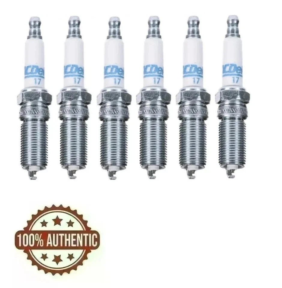 Velas de ignição ACDelco #17 Rapid Fire Performance platina GM 19308033 (CONJUNTO DE 6) - Imagem 1 de 4